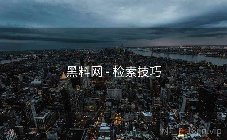 黑料网 - 检索技巧
