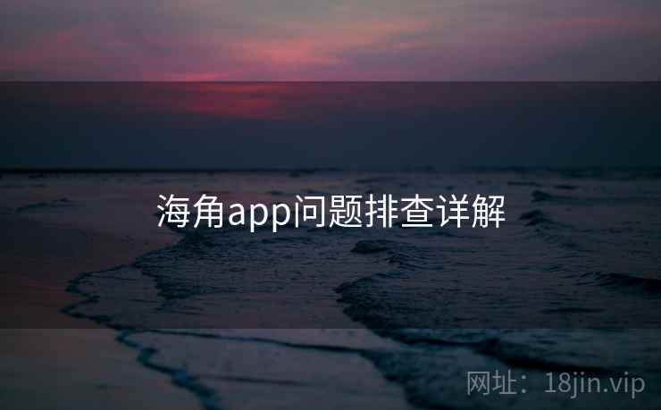 海角app问题排查详解